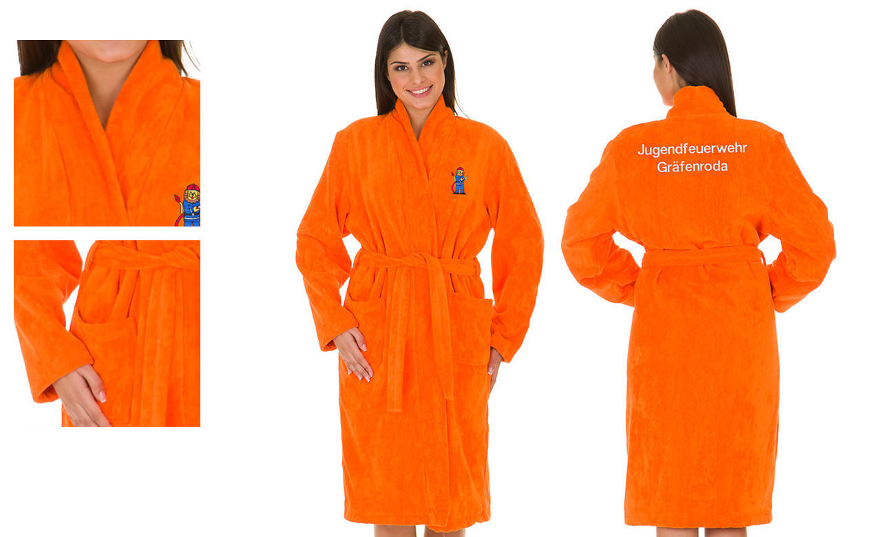 Bademäntel ohne Kapuze ST-720 Orange Damen