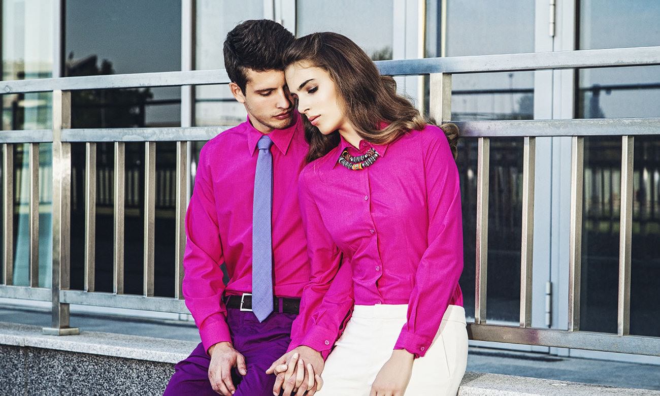 Hemden-Blusen Langarm ST-500-LA Pink Fashion