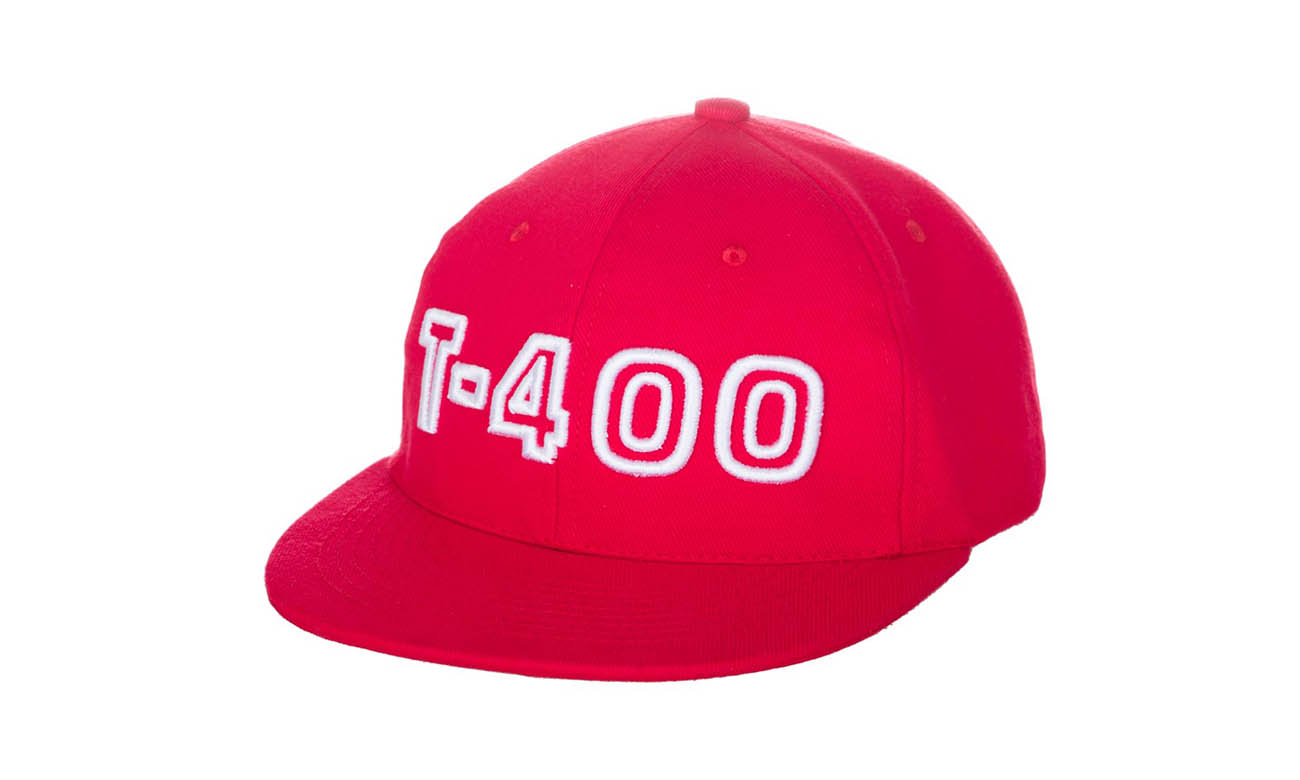 Hip-Hop Caps T-400 Rot Vorne Rechts