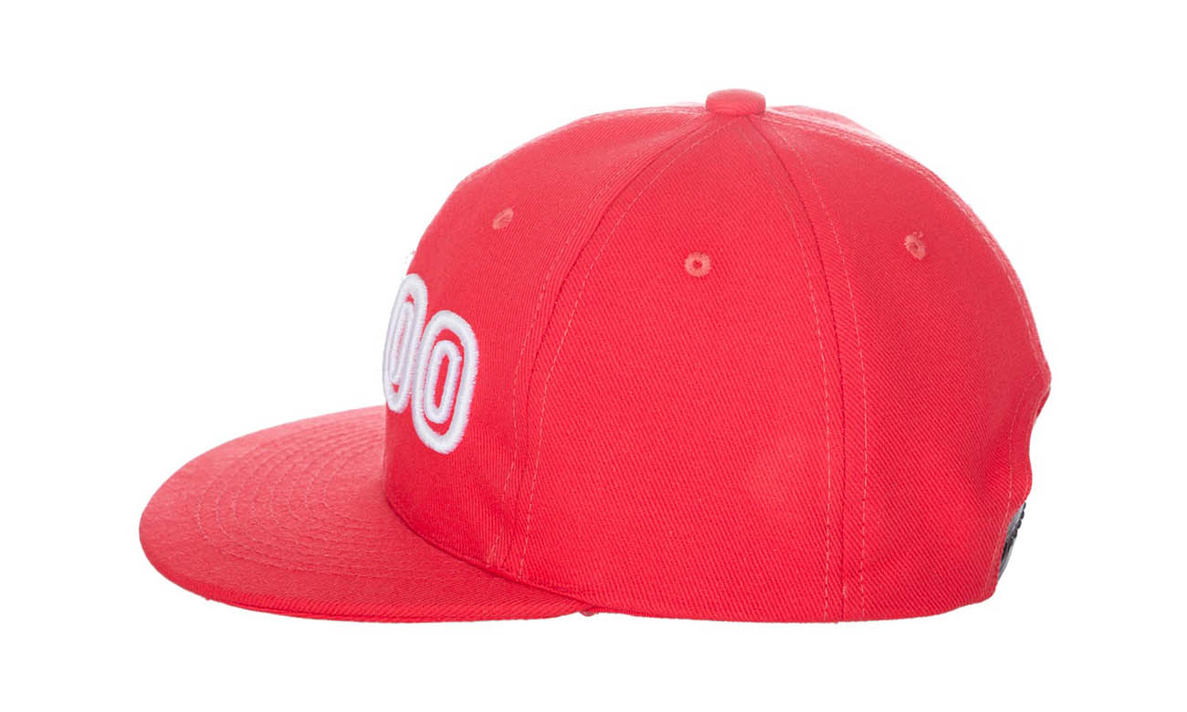 Hip-Hop Caps T-400 Sunset Rot Seitlich Rechts