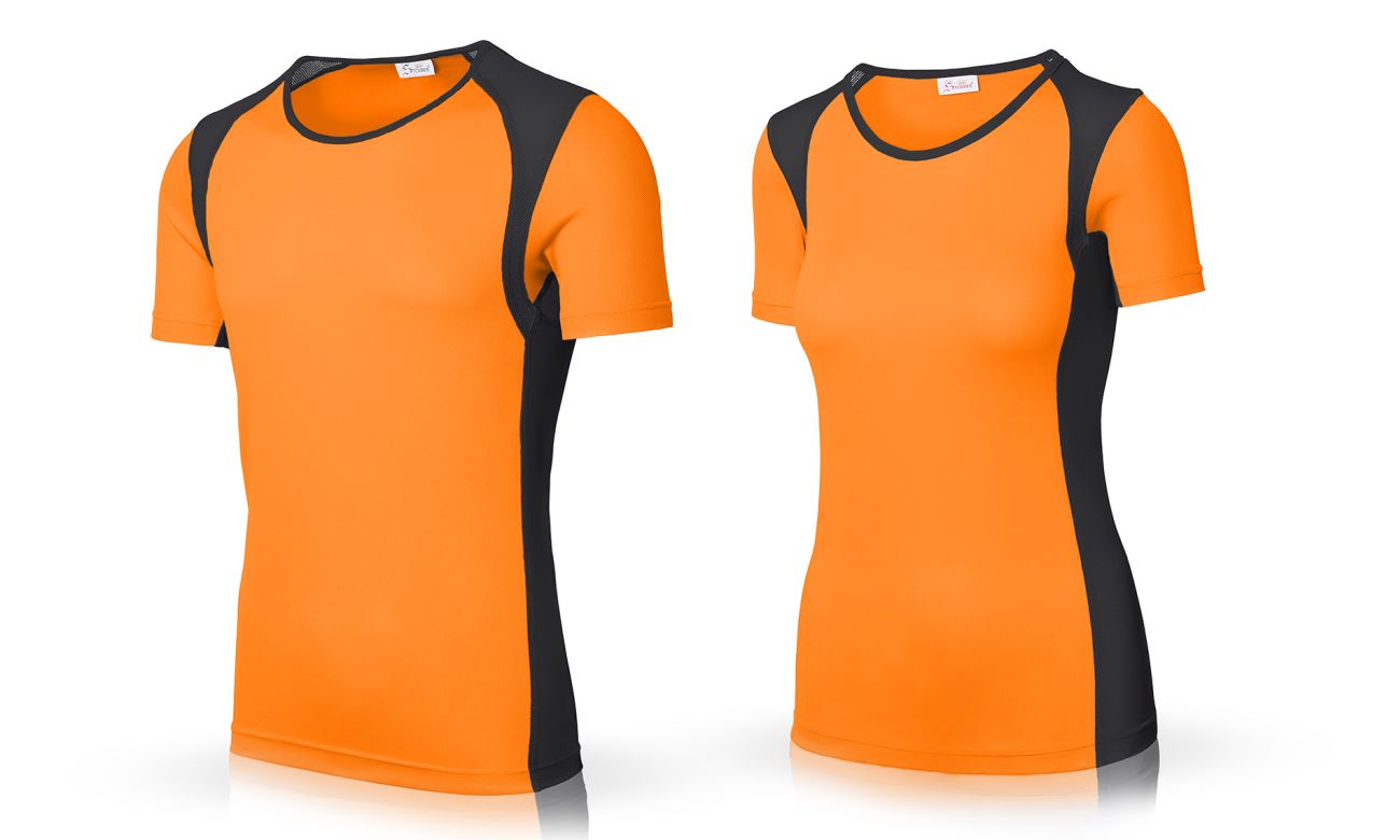Sportshirts ST-140 Orange-Schwarz