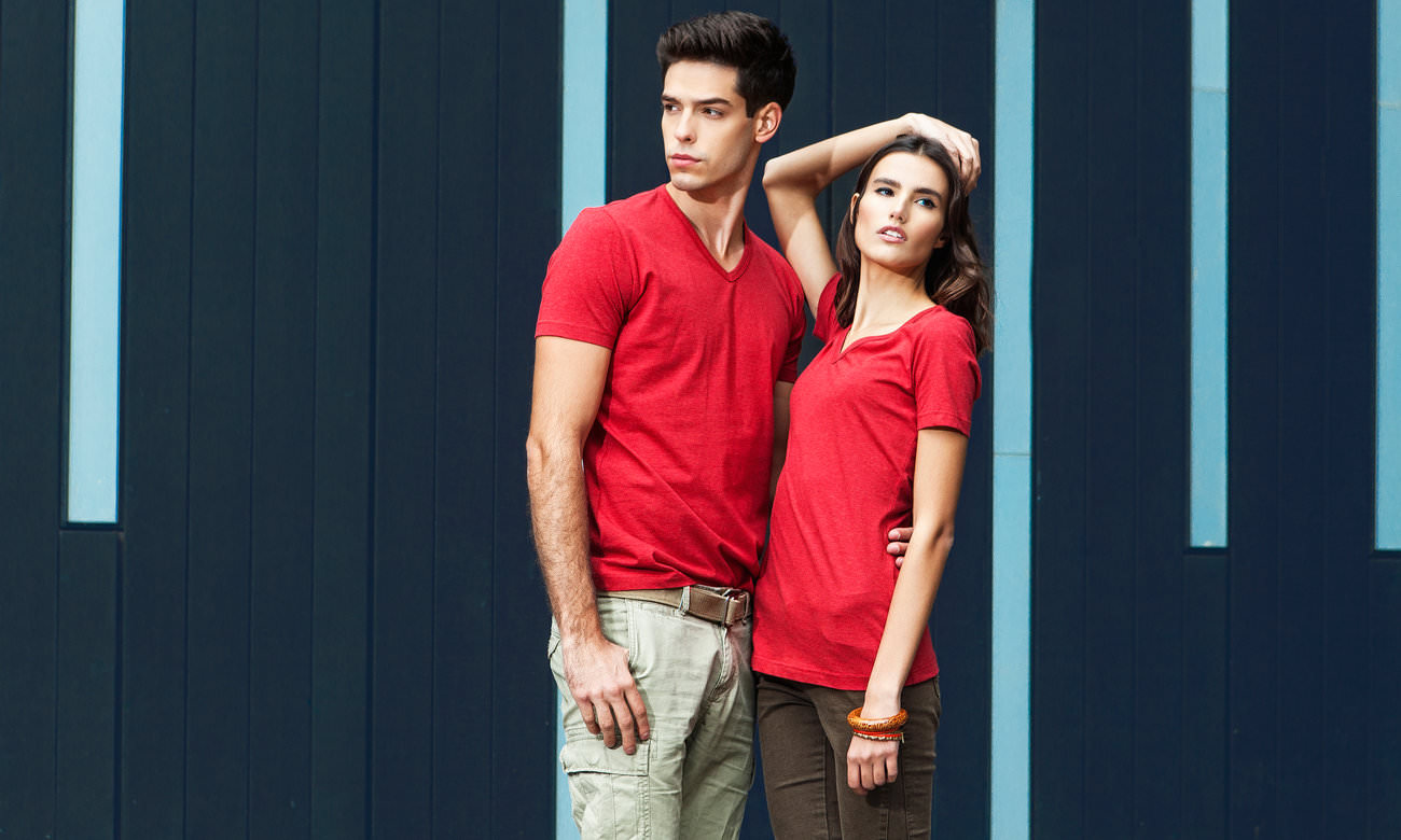 T-Shirts ST-107 Rot Fashion