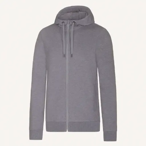 Kapuzen-Sweatjacke meliert # ST-365